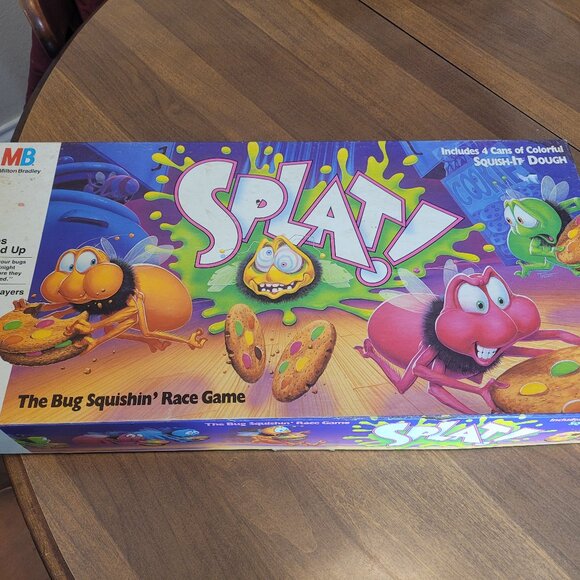 Vintage SPLAT! 1990 Milton Bradley Board Game No Dice Without Dough - Picture 1 of 9